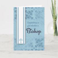 Évêque Ordination In Blue de félicitations