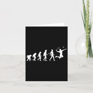 Carte Evolution Badminton Cadeau Pour Les Joueurs De Bad