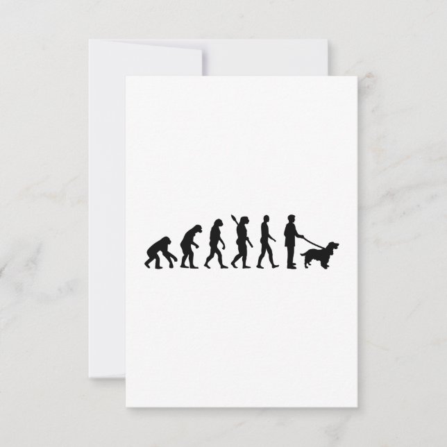 Carte Evolution Cocker Spaniel (Devant)
