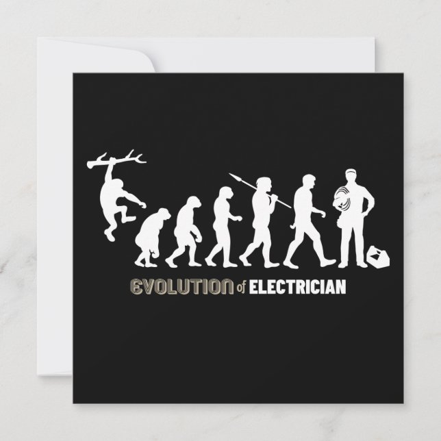 Carte Évolution de l'électricien (Devant)