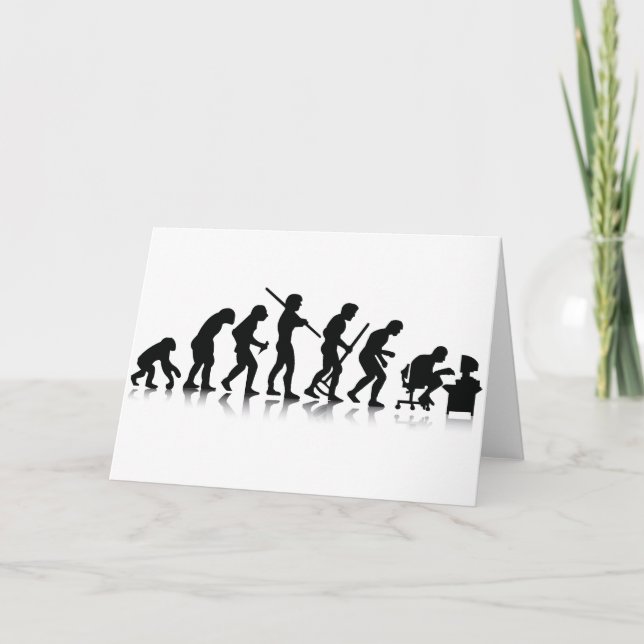 Carte Évolution des mordus de l'informatique (Devant)