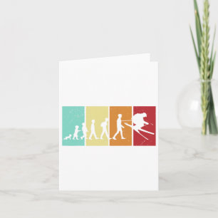 Carte Évolution du ski - Amateurs de ski Montagnes Retro