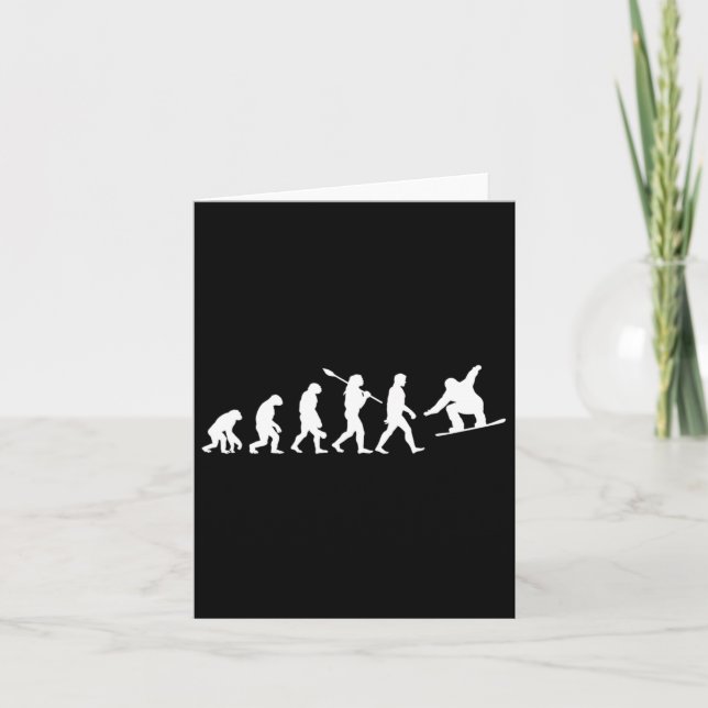 Carte Évolution du snowboard (Devant)