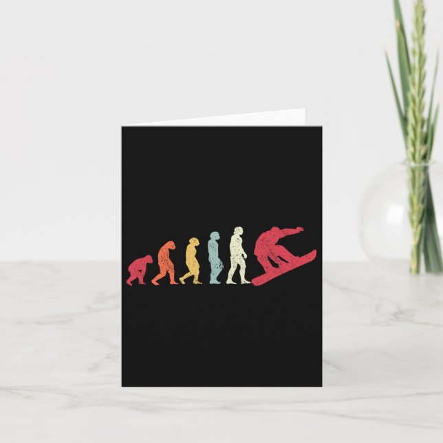 Carte Évolution Du Snowboard De L'Homme Boarder Monkey A (Devant)