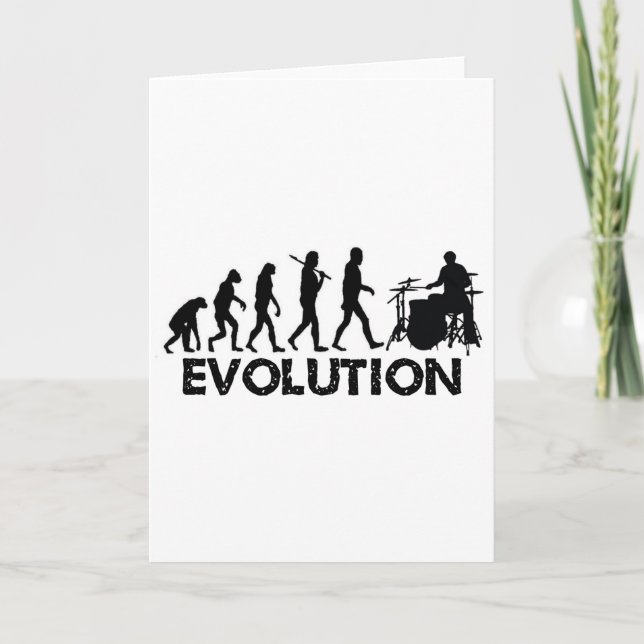 Carte Évolution d'un batteur (Devant)