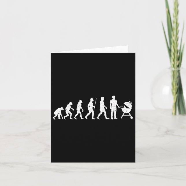 Carte Evolution Grilling Funny Barbecue Grill Rbecue (Devant)