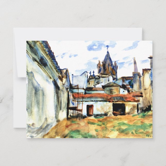 Carte Evora, Portugal - Peinture d'art (Devant)