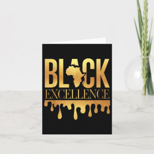 Carte Excellence Noire Mois de l'Histoire Afro Motivatio