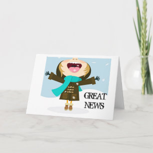 CARTE ***EXCELLENTES NOUVELLES*** FÉLICITATIONS