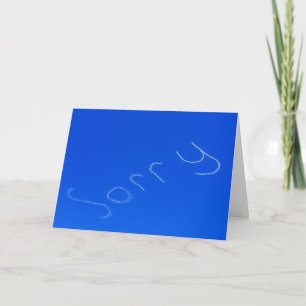 Carte excusez skywriting