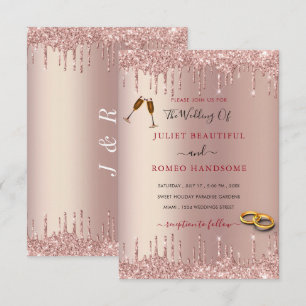 Carte Exemple de Cartons d'Invitation de Mariage Paillet