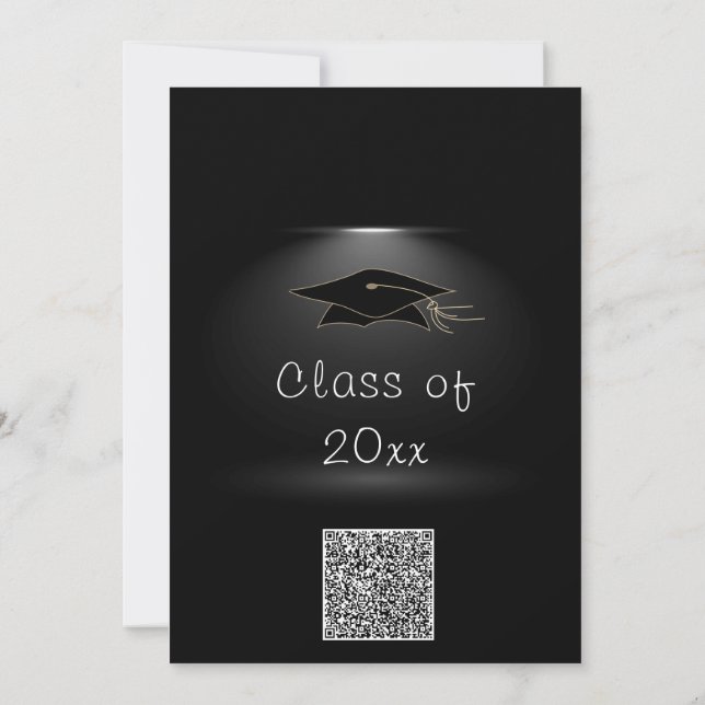 Carte Exemple d'invitation à la graduation de votre code (Dos)