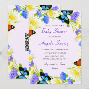 Carte Exemple d'invitation personnalisée pour une baby s