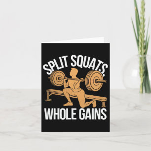 Carte Exercice Squat Bulgare Bodybuilding Fitness Work