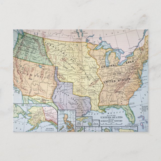 Carte : Expansion américaine, 1905 (Devant)