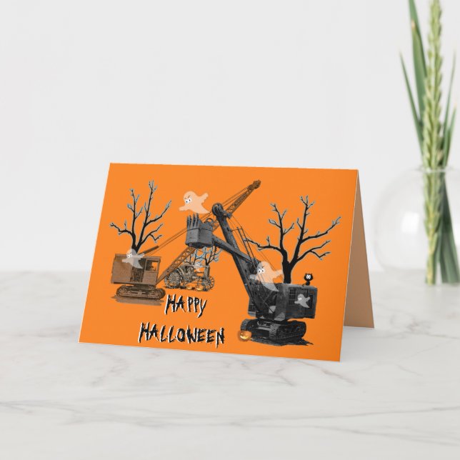 Carte Exploitant de grue Halloween Génie du Nord-Ouest (Devant)