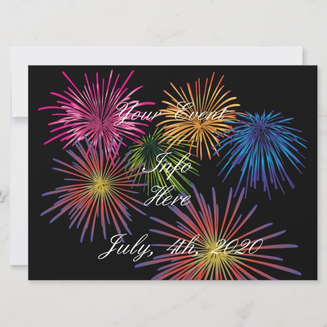 Carte Explosion de feux d'artifice Thunder_Cove (Devant)