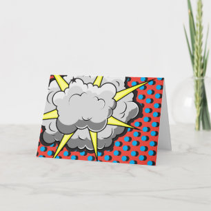 Carte Explosion de Pop Art Comic Style