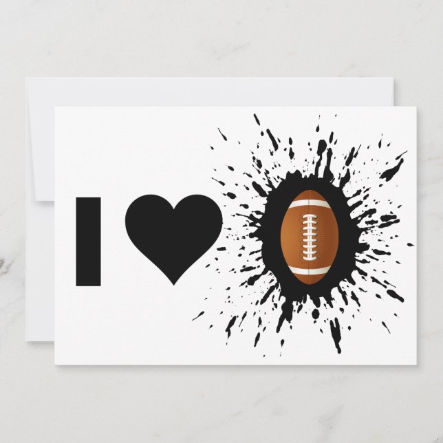 Carte Explosive I Love Football (Devant)