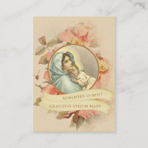 Carte exprès bénie de prière de Novena de Vierge