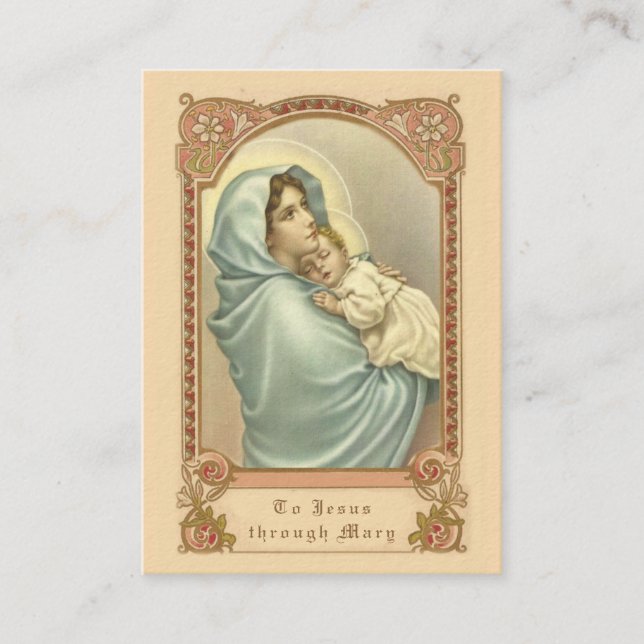Carte exprès catholique de prière de Novena de (Devant)