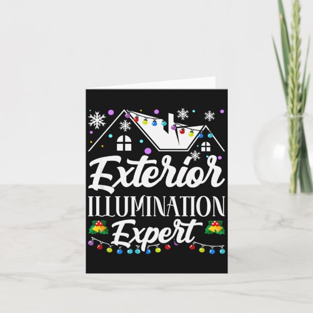 Carte Exterior Illumination Expert Funny Christmas Decor (Devant)