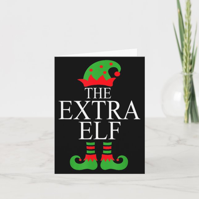 Carte Extra Elf Family Matching Christmas Group Pajama M (Devant)