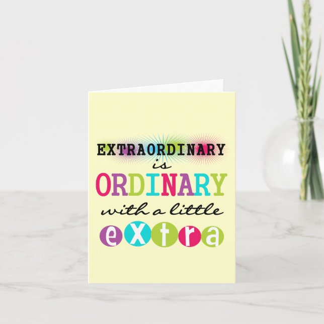 Carte Extraordinaire (Devant)