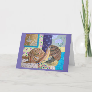 Carte Extravagant Love snail design