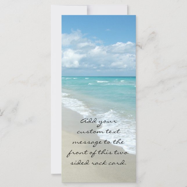 Carte Extreme Relaxation Plage Vue Sable blanc (Devant)