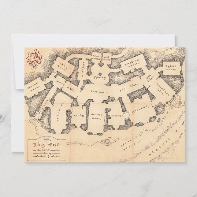 Carte extrémité du sac (Devant)