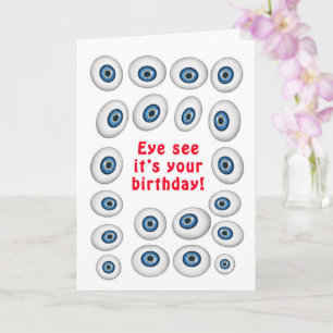 Carte Eyeballs Anniversaire Voeux
