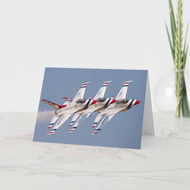 Carte F-16 Thunderbirds de l'USAF 4 juillet / Fête de l' (Devant)