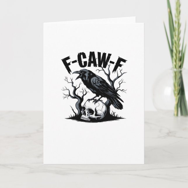 Carte F Caw F Essential Minimal Clean Design (Devant)