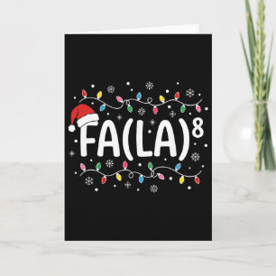 Carte Fa La 8 Joyeux Noël Carême Père Noël Prof de Maths
