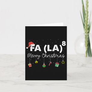Carte Fa (la)8 Noël Funny Père Noël Fa La Math Enseignan