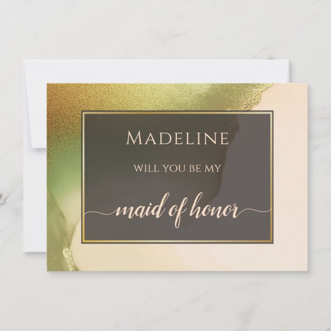 Carte Fab Chartreuse 🤵 audacieux et élégant Mariage bud (Devant)