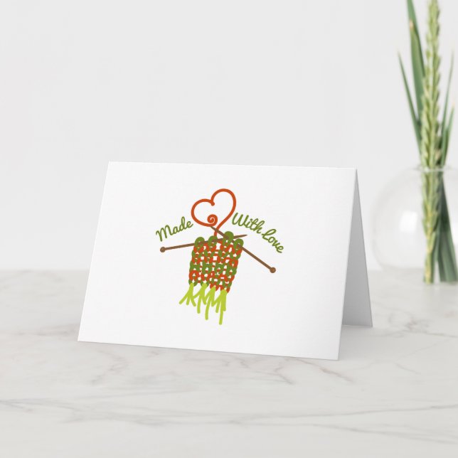 Carte Fabriqué avec amour (Devant)
