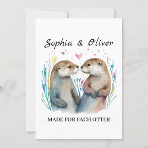 Carte Fabriqué pour chaque Otter Love Valentine's Day