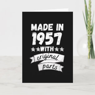 Carte fabriqués en 1957 avec pièces d'origine,
