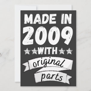 Carte fabriqués en 2009 avec des pièces originales,