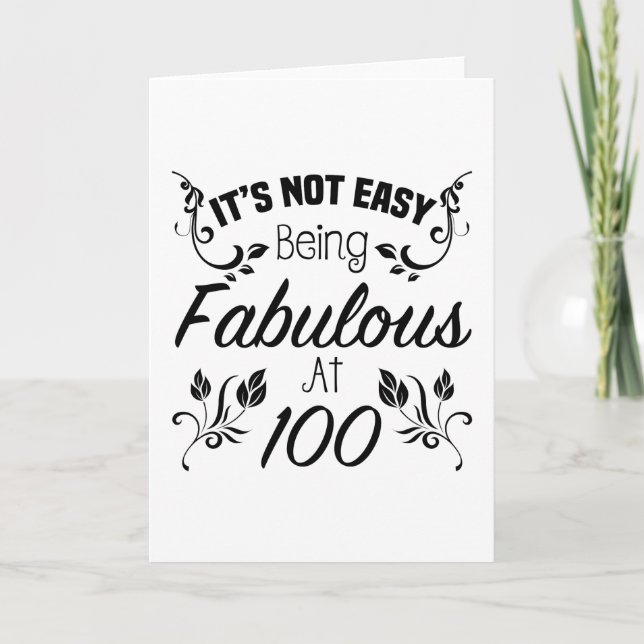Carte Fabuleux 100e anniversaire (Devant)