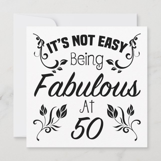 Carte Fabuleux 50e anniversaire (Devant)