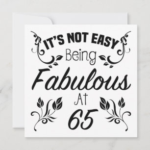 Carte Fabuleux 65e anniversaire