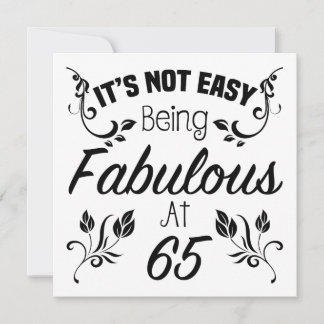 Carte Fabuleux 65e anniversaire