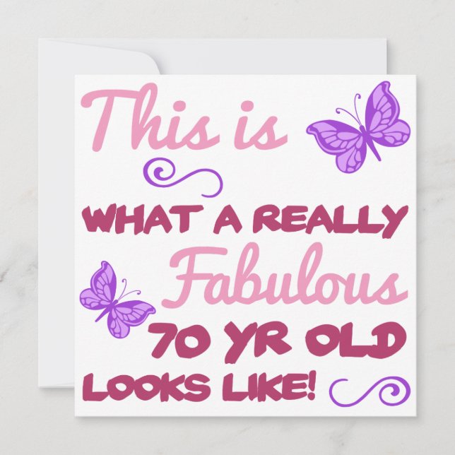 Carte Fabuleux 70e anniversaire (Devant)