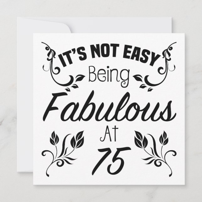 Carte Fabuleux 75e anniversaire (Devant)