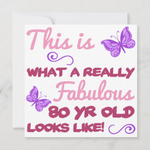 Carte Fabuleux 80e anniversaire