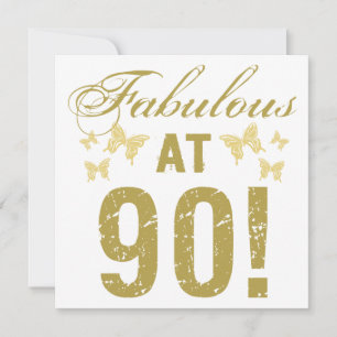 Carte Fabuleux 90e anniversaire