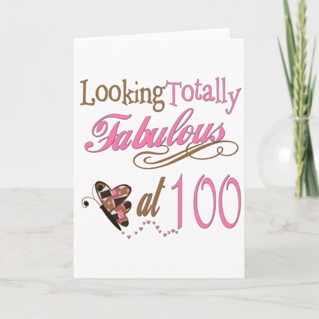 Carte Fabuleux à 100 ans (Devant)